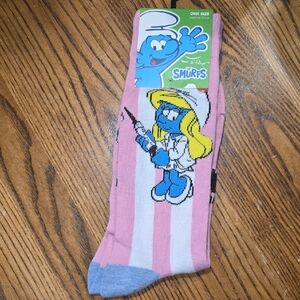 Smurfs Pink and Blue Women's Socks